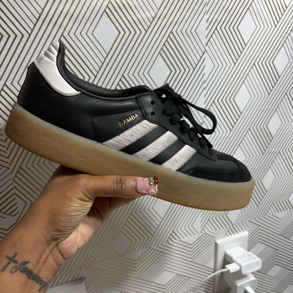 Adidas Samba Black and White Women's Sneakers